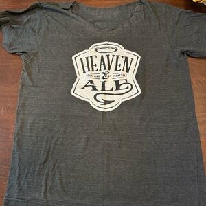 Distressed Beer Brewery Gray Graphic T-Shirt